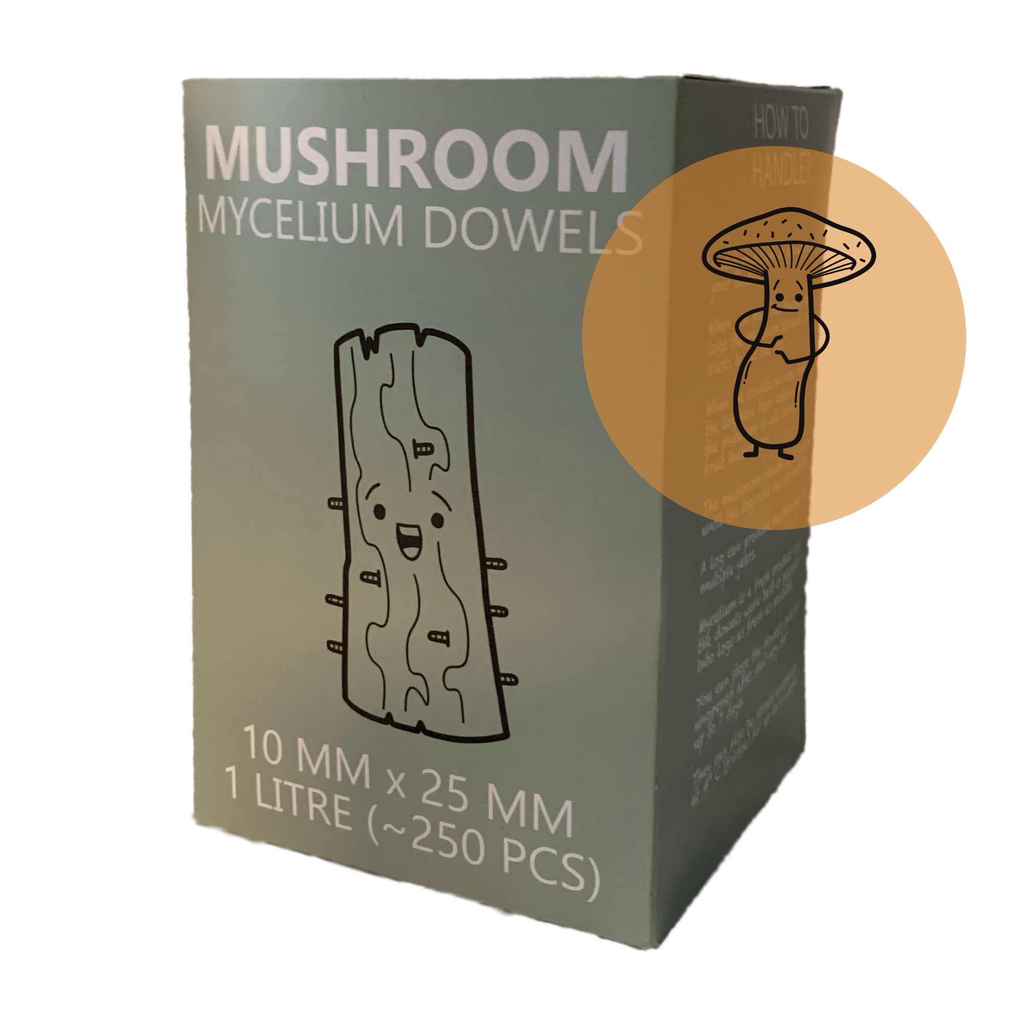 Chestnut mushroom dowels